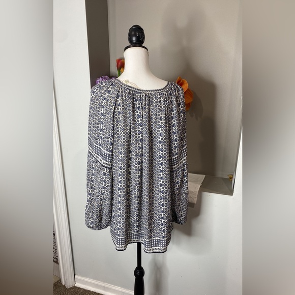 Max studio border print blouse - Picture 4 of 5